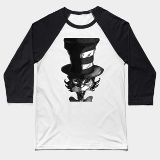 Cat In The Dark Baseball T-Shirt